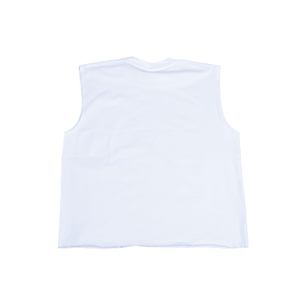 Olive sleeveless t-shirt