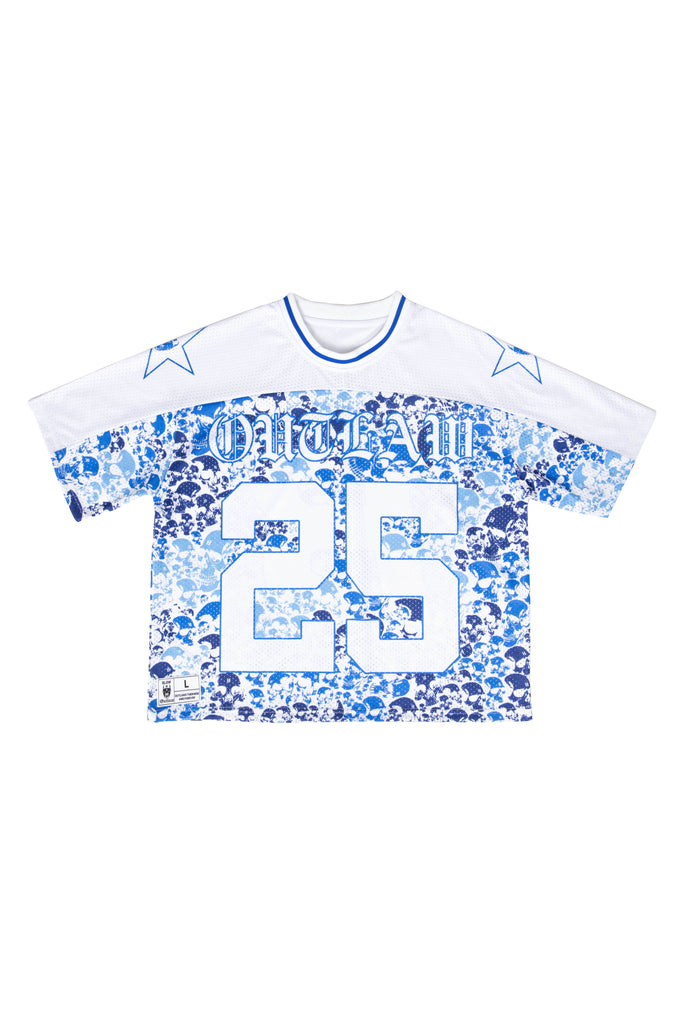 Blue Mesh Camo jersey