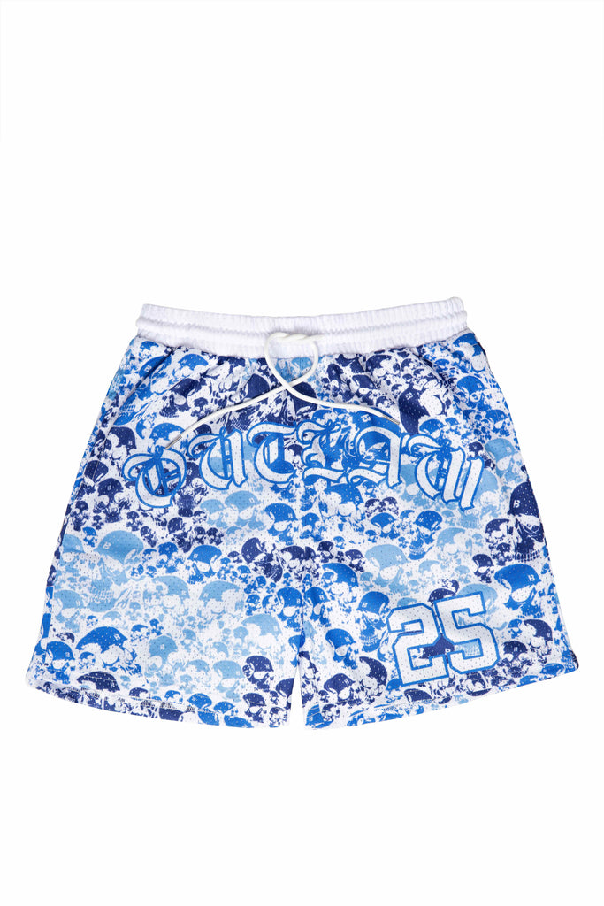 Blue Mesh camo shorts