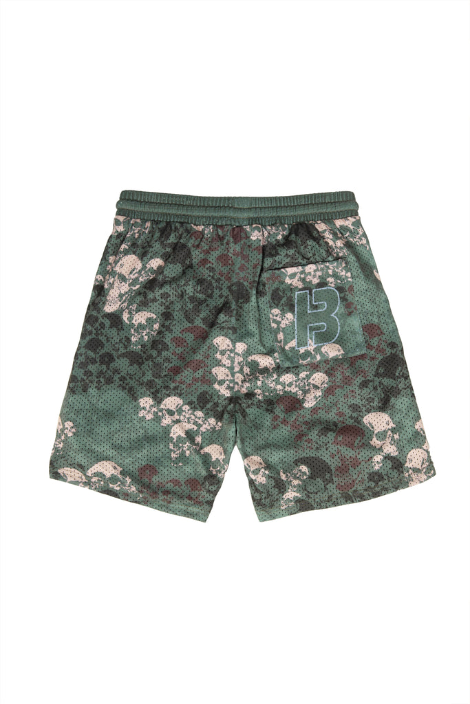 Mesh camo shorts