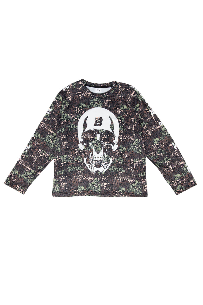 FULL CAMO LONG SLEEVE RAGLAN TSHIRT