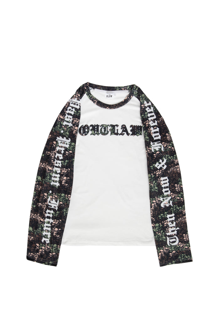 CAMO LONG SLEEVE RAGLAN TSHIRT