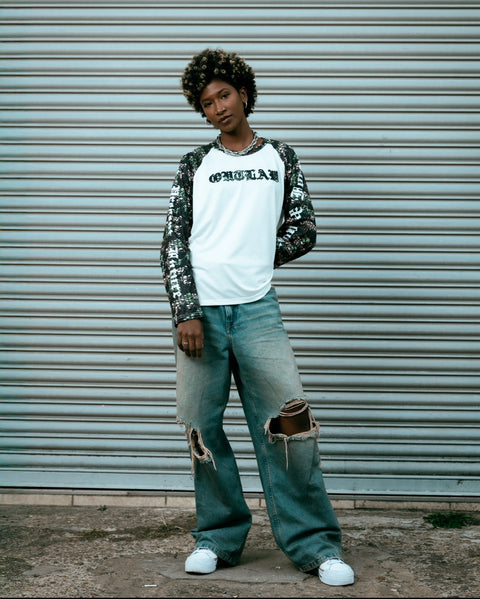 CAMO LONG SLEEVE RAGLAN TSHIRT