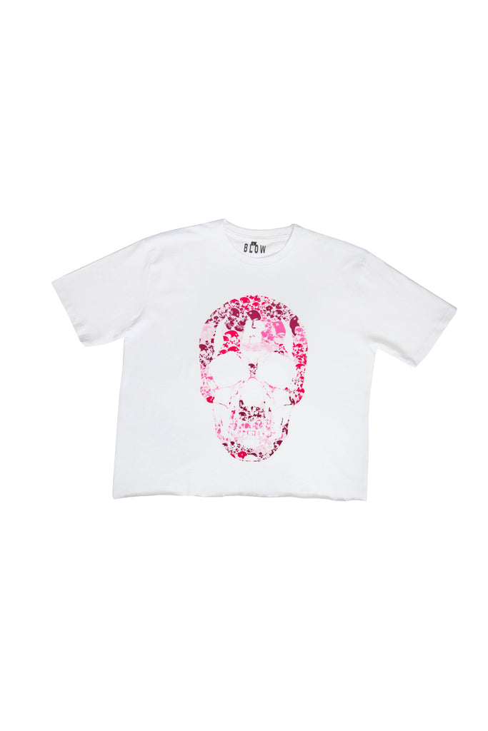 Pink camo skull T-shirt