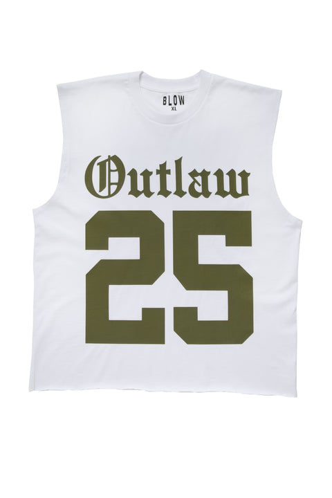 Olive sleeveless t-shirt