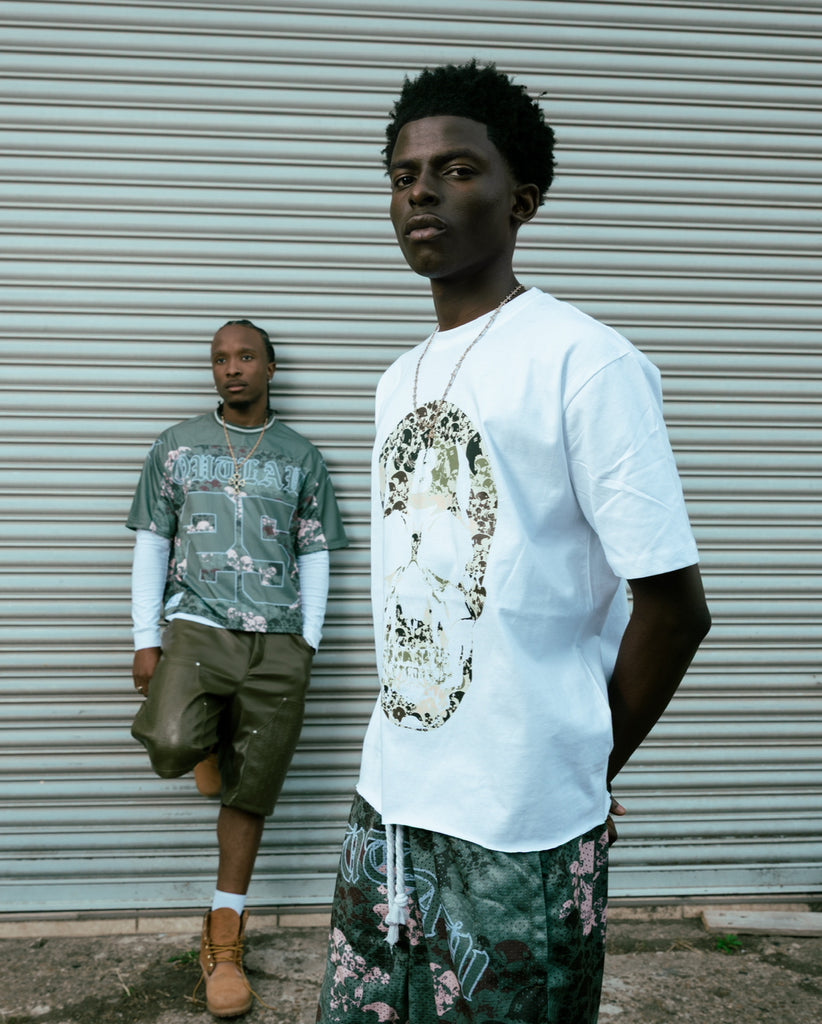 Olive camo skull T-shirt