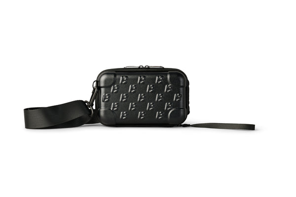 BLACK MATTE CROSS BODY BAG