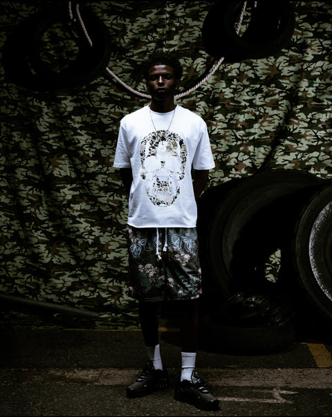 Olive camo skull T-shirt