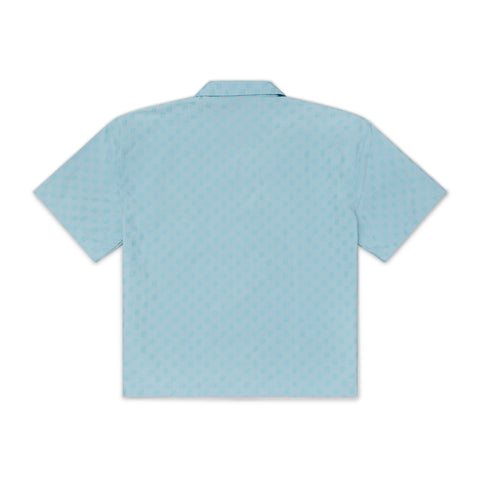 Blue re-nylon monogram boxy Shirt