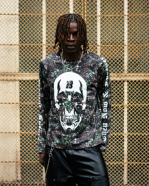 FULL CAMO LONG SLEEVE RAGLAN TSHIRT