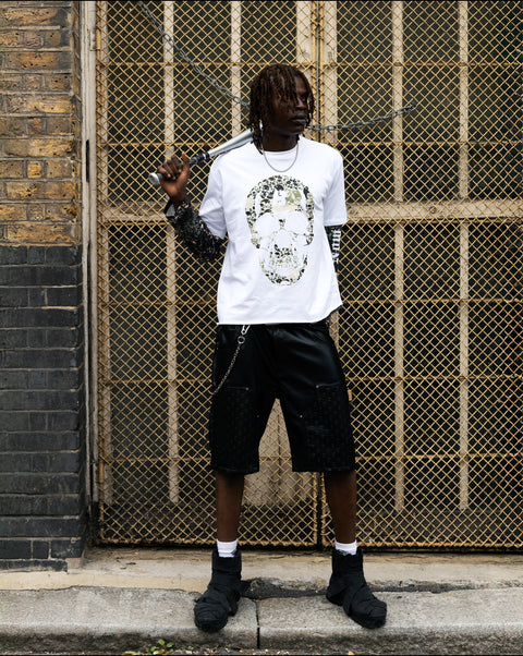 Olive camo skull T-shirt
