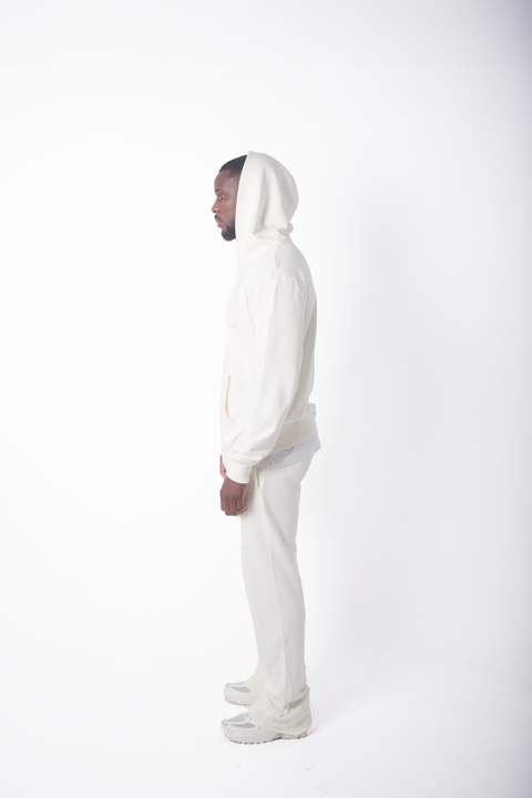 ( Cream) DISTRESSED BLOW PATCHED LOGO FLARED BOTTOMS