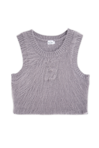 MOHAIR VEST ( grey )