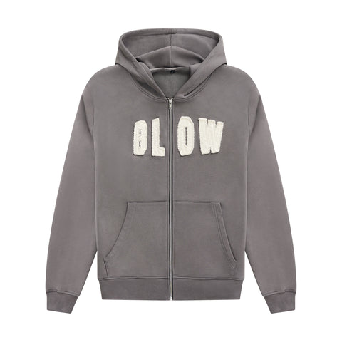 GREY & CREME HOODIE