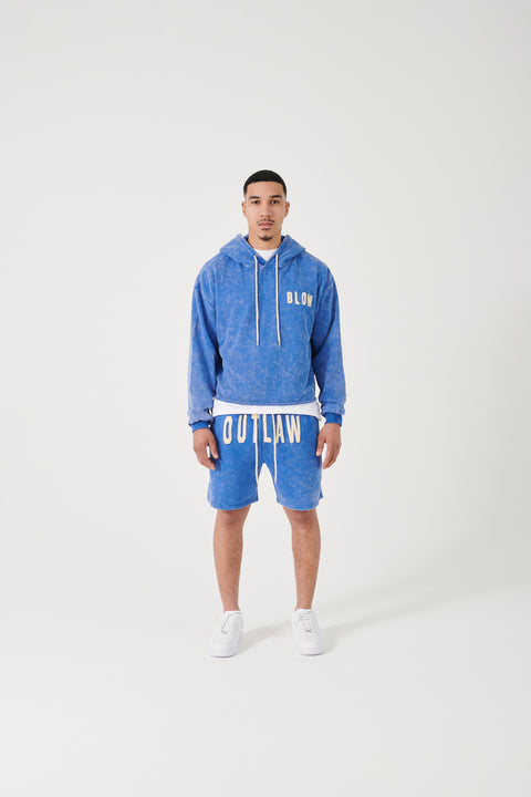 (Shorts) BLUE STONE WASHED