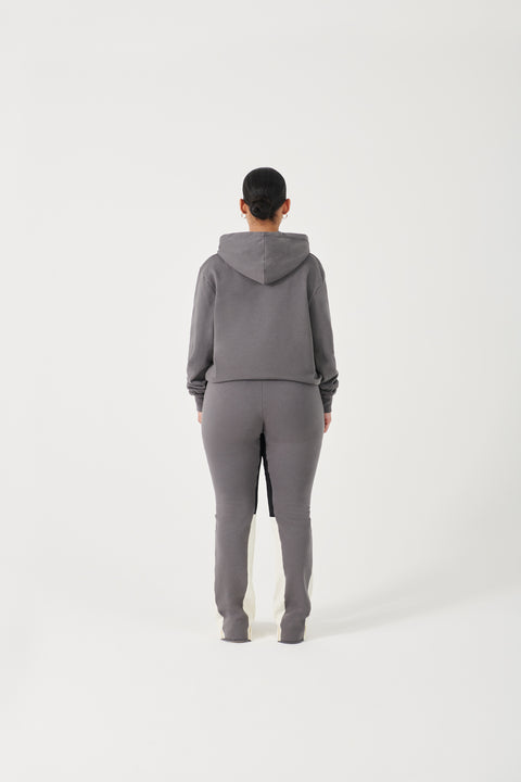 GREY & CREME FLARED BOTTOMS