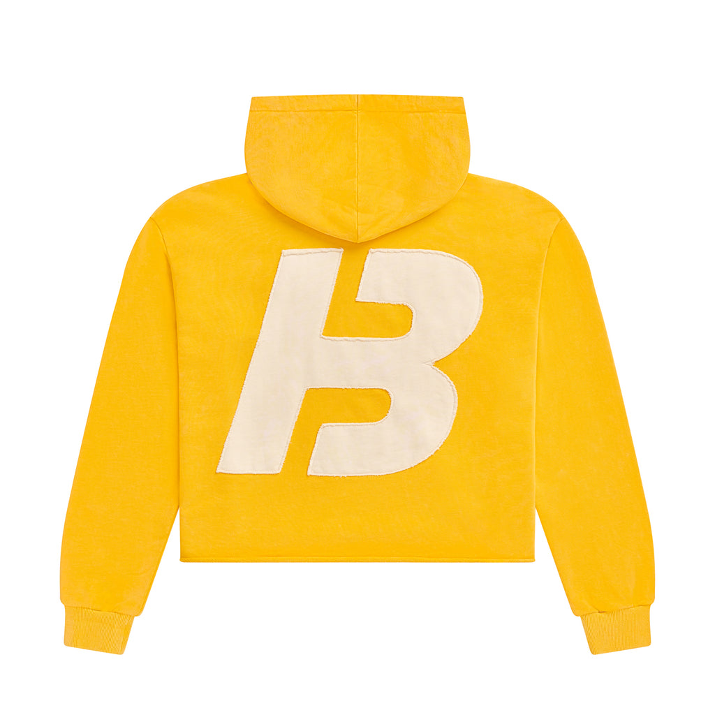 YELLOW STONE WASHED HOODIE