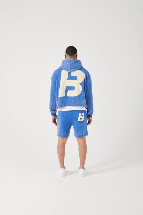 (Shorts) BLUE STONE WASHED