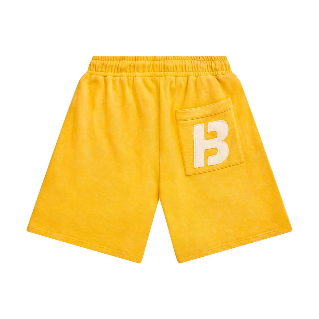 (Shorts) YELLOW STONE WASHED