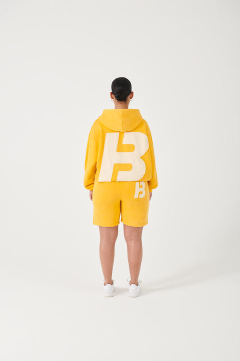 YELLOW STONE WASHED HOODIE