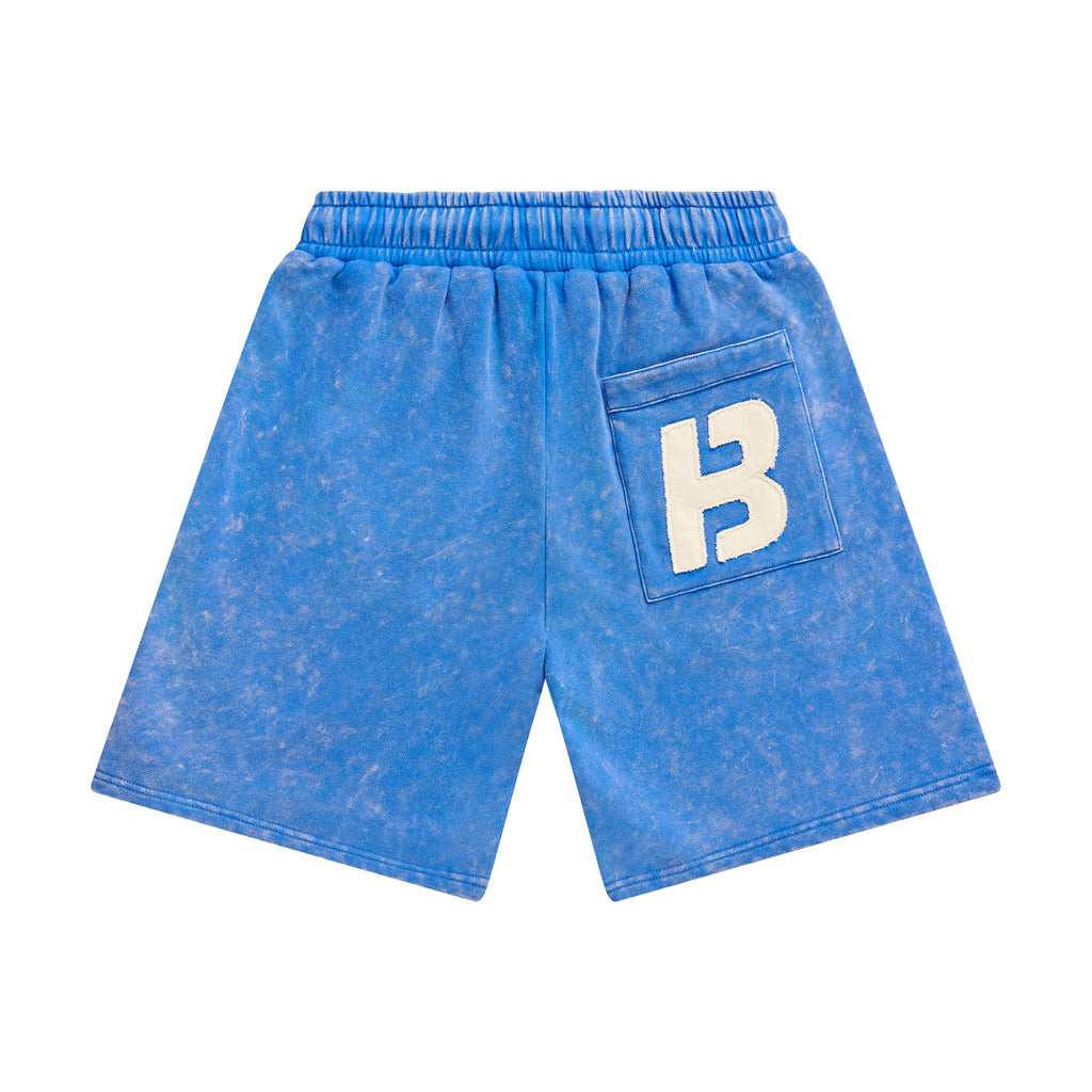 (Shorts) BLUE STONE WASHED