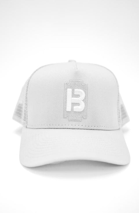 Razor Trucker cap  - Grey & White