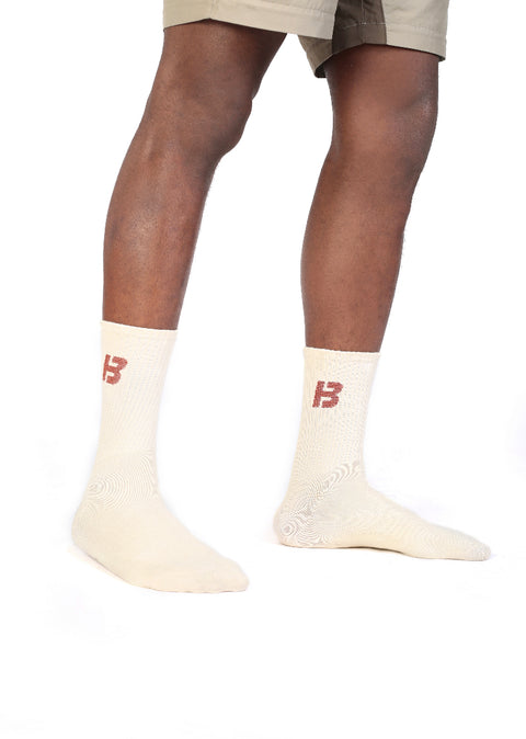 Beige Blow socks