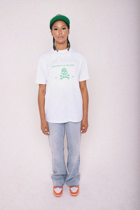 Varsity T-shirt Green + White