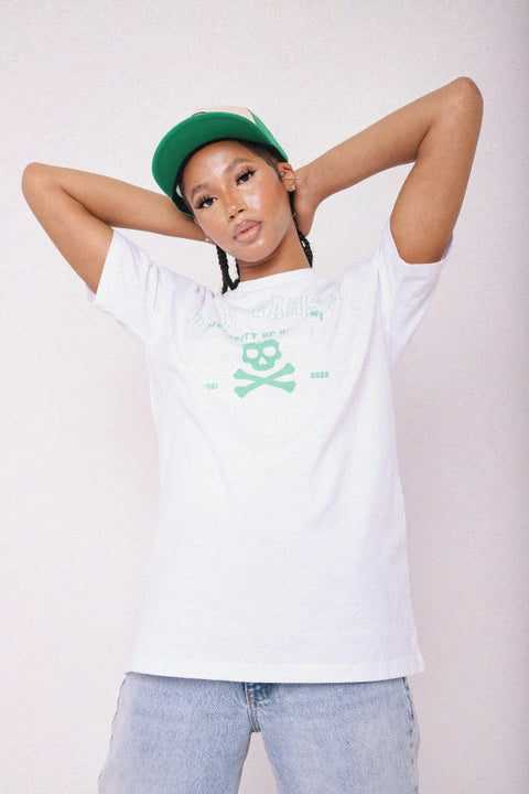 Varsity T-shirt Green + White