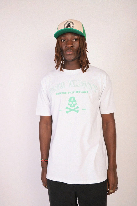 Varsity T-shirt Green + White