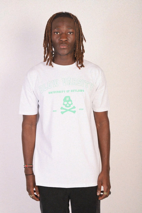 Varsity T-shirt Green + White