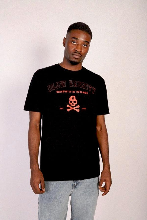 Varsity T-shirt Black + Red