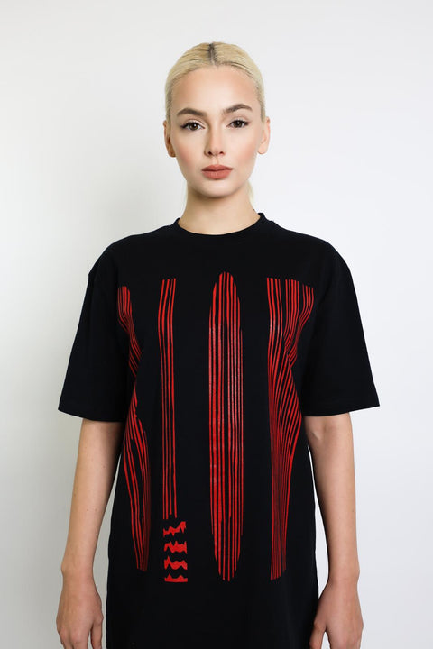 Blow Lanes T-shirt - Black & Red