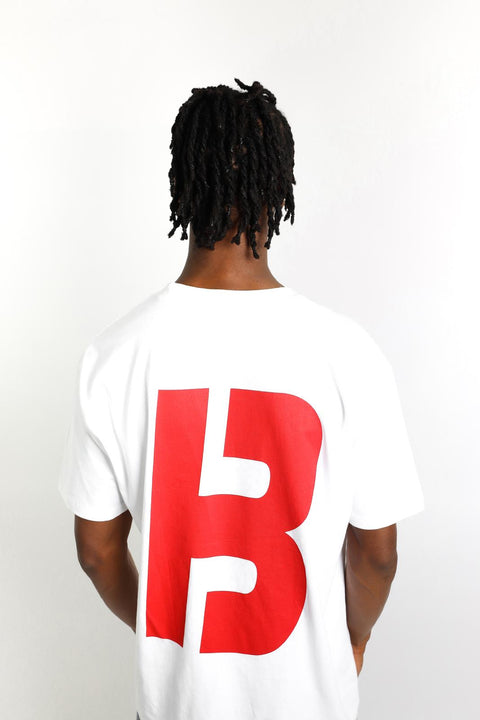 Blow Lanes T-shirt - White & Red