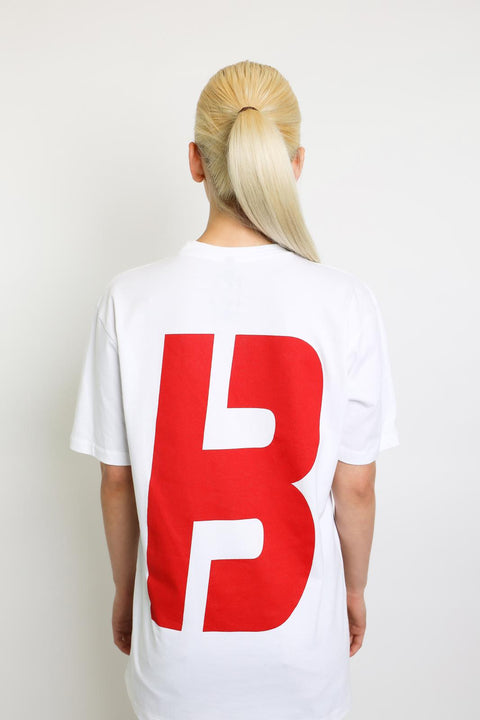 Blow Lanes T-shirt - White & Red