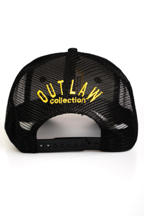 Razor Trucker Hats  - Black & Gold logo