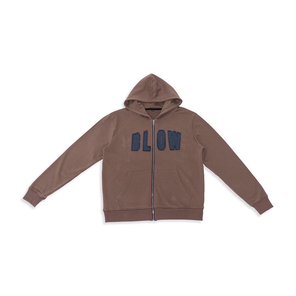 BROWN BLOW HOODIE