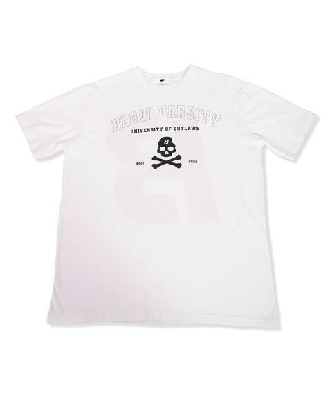 Varsity T-shirt White+ Black