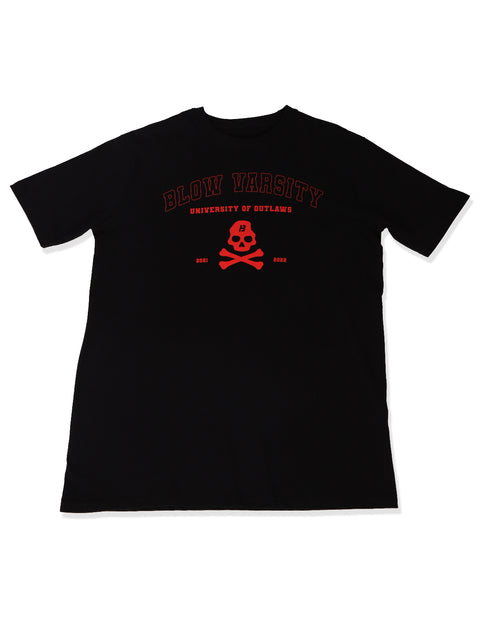 Varsity T-shirt Black + Red