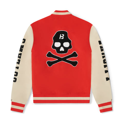 BLOW Varsity Jacket Red+ White