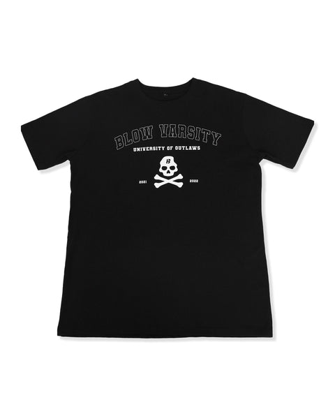 Varsity Blow T-shirt Black + White