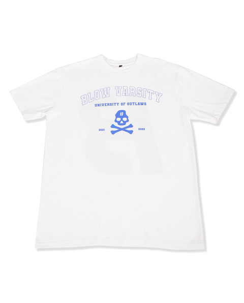 Varsity T-shirt Blue + White